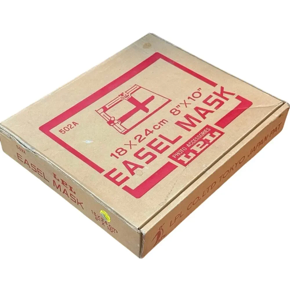 Vintage LPL 502A 8x10 Darkroom Enlarger Easel Mask Adjustable Boxed Tokyo Japan